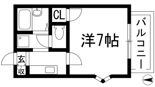 コンフォール売布の物件間取画像